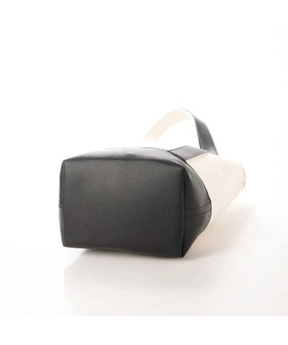 UNBILLION cachecache スマホショルダー付きワンハンドルパーテーショントートバッグ ブラック