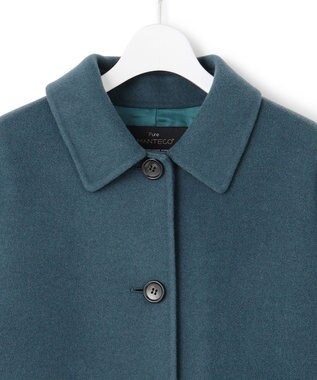 23区 L 【VERY掲載】MANTECOPure リバー ステンカラーコート ティールグリーン系