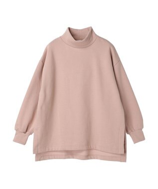 Green Parks Ｂｒｕｓｈｅｄ　タートル裏起毛チュニック Pink