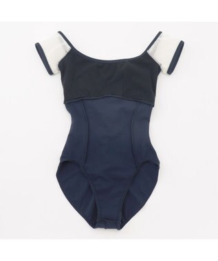 Chacott フレンチスリーブレオタード ネイビー