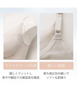 BRADELIS New York 【BRADELIS NewYork peace】　キャッチャーカップソフトエアーブラ26 パールグレージュ