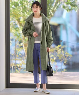 ANY フーデットレインコート カーキ