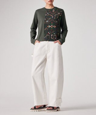 Paul Smith Keepsake プリントコンビ ニット カーキ