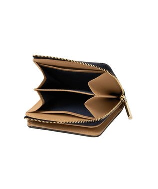 LANVIN en Bleu リュクサンブールハート 二つ折りLファスナー財布 ネイビー