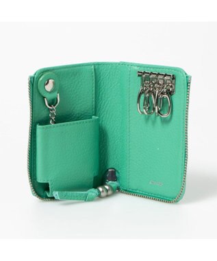 UNBILLION ペルケ perche / ドット型押しスマートキーケース ライトグリーン