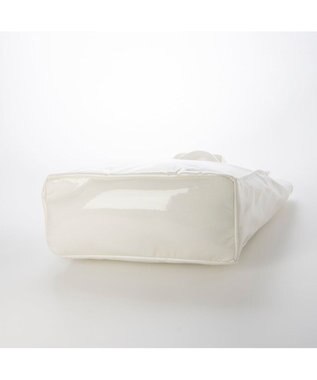 UNBILLION カシュカシュ cachecache / ソフトエナメルスクエア手提げトート ホワイト