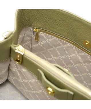 IBIZA イニシオ　牛革　2WAYバッグ 薄緑