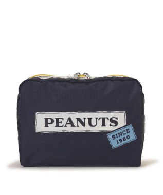 LeSportsac EXTRA LARGE RECTANGULAR COSMETIC/ピーナッツパッチワークコスメティック ピーナッツパッチワークコスメティック