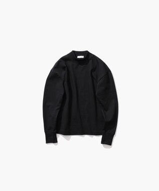 ATON SUPIMA AIR 12/- | モックネックプルオーバー BLACK
