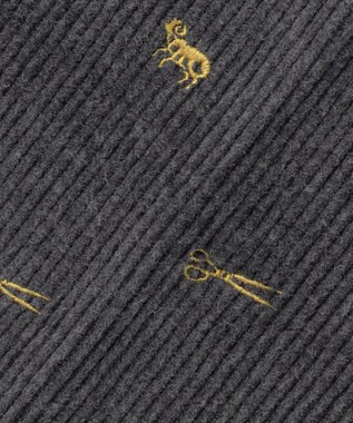 J.PRESS MEN エンブロイダリーストレッチコーデュロイパンツ グレー系