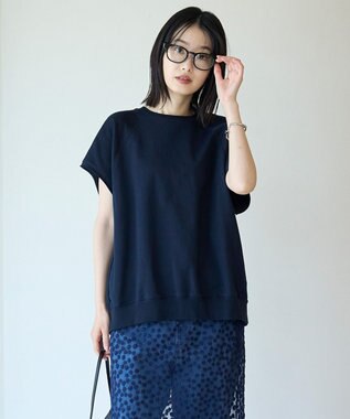 UNFILO L ライトウェイト スリーブレス スウェット ネイビー