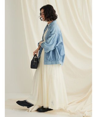 CRAFT STANDARD BOUTIQUE ライトデニムギャザーＧジャン Light Indigo