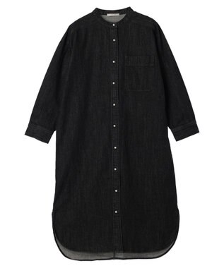 CRAFT STANDARD BOUTIQUE デニムパールボタンワンピース Black