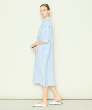 JOSEPH 【洗える】アクロスプリント　ドレス Sky blue