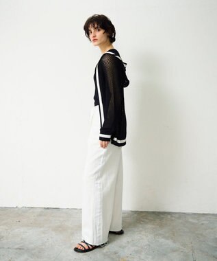 GRACE CONTINENTAL デニムワイドイージーパンツ ホワイト