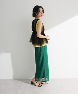 Green Parks ・ＥＬＥＮＣＡＲＥ　ＤＵＥ　チュールシャーリングビスチ Black