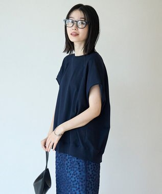 UNFILO L ライトウェイト スリーブレス スウェット ネイビー