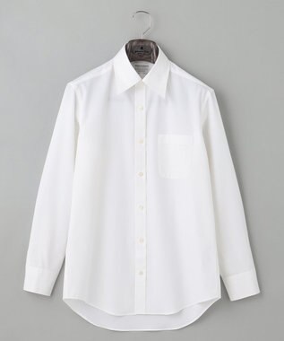 GOTAIRIKU 【形態安定/コンバーチブルカフス仕様】PREMIUMPLEATS_レギュラーカラー 通年ドレスシャツ ホワイト系