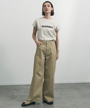 UNFILO 【UNFILO DENIM】バギーデニム ベージュ