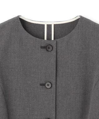 uncrave TRツイル ジレブラウス チャコール