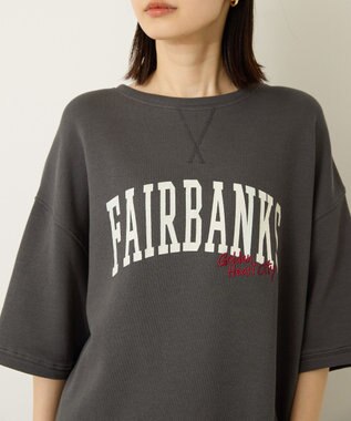 AMERICAN HOLIC アソートロゴルーズドルマンプルオーバー Charcoal Gray