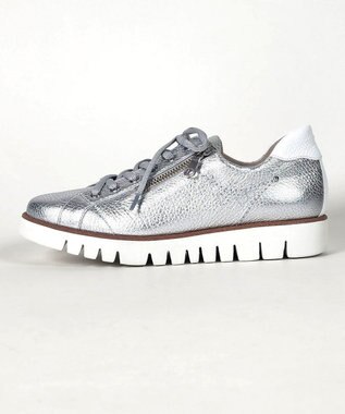 Dominic3 サイドジップレザースニーカー ブラック