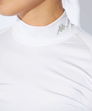 OP／FILA 【Kappa】ハイネックフィットトップス｜コンプレッションウェア ホワイト