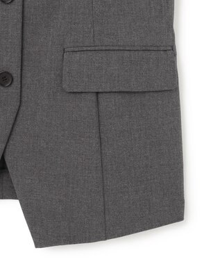 uncrave TRツイル ジレブラウス チャコール