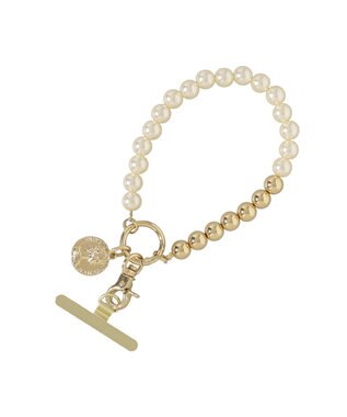 earth music&ecology マルチパールストラップ Gold