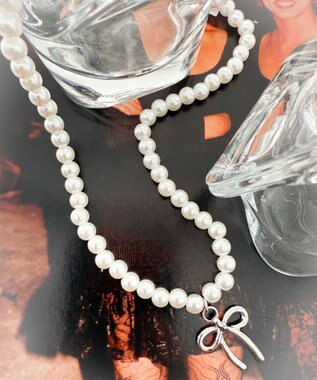 WEGO Lモチーフトップパールネックレス 柄1