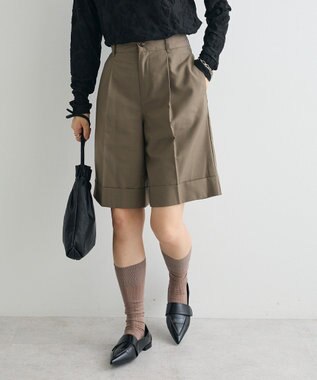 CRAFT STANDARD BOUTIQUE ロールアップハーフパンツ Beige