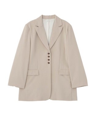 Green Parks 裏付きテーラードジャケット Beige