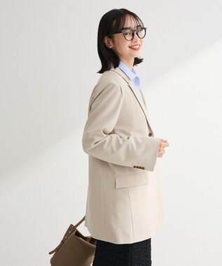 Green Parks 裏付きテーラードジャケット Beige