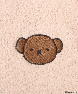 earth music&ecology 【予約】miffy/earth モコモコカーディガン ピンクベージュ