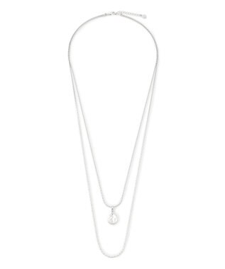 23区 クリッカーコインＷチェーンネックレス シルバー系