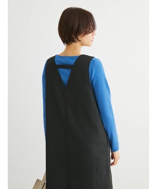 Green Parks ３ｗａｙで着られるツイード風ジャンスカ Black