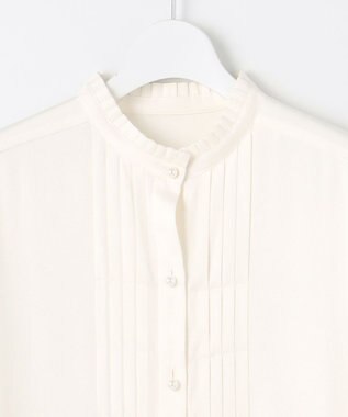 自由区 【洗える】TOROハイネック ブラウス アイボリー系