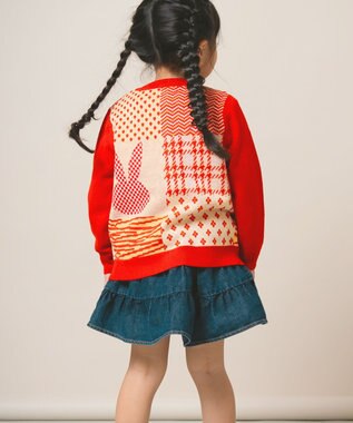 ami amie うさぎカーディガンFree Size レッド