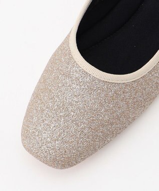 ANY グリッターメリージェーン パンプス ライトゴールド