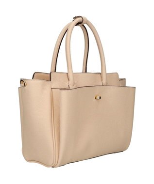 INTER-CHAUSSURES 【LORISTELLA】マルチポケットハンドバッグ ライトベージュ