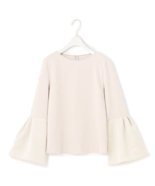 ICB L 【洗える】ミリオーネダンボールニットブラウス トープ系