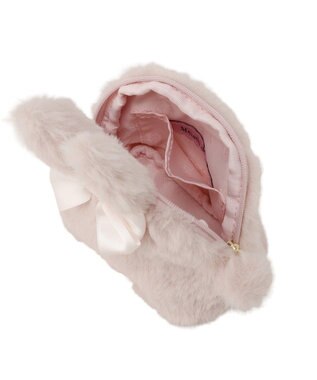 Maison de FLEUR イースターラビットフェイクファーポーチ Light Pink