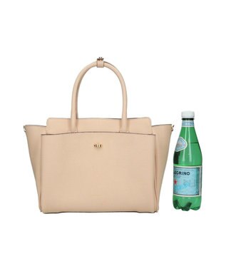 INTER-CHAUSSURES 【LORISTELLA】マルチポケットハンドバッグ ライトベージュ