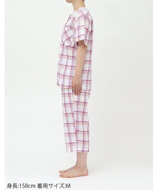 ワコール／睡眠科学 パジャマ 5分袖 半袖 7分丈 綿混ローン素材 レディース YDT143 睡眠科学／ワコール ロマンピンク