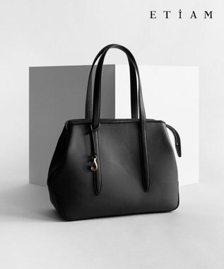  【ETIAM】シュリンク ファスナートートバッグ（S）《Flexi》