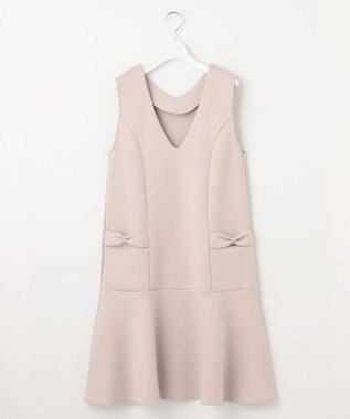 Feroux 【新型・洗える】リボンデザイン ダンボールワンピース キャメル系