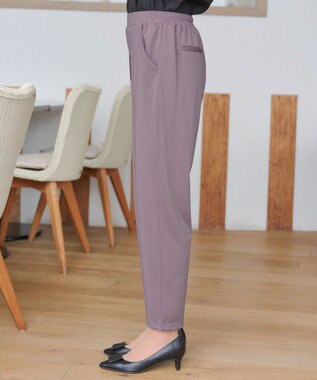 Tiaclasse 【洗える・接触冷感・紫外線ケア・サラごこち】選べるパンツ(テーパード/ワイド） ピンクモカ：テーパード