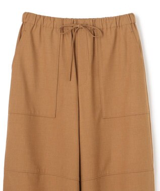 UNFILO L ライトフランネル イージーパンツ キャメル