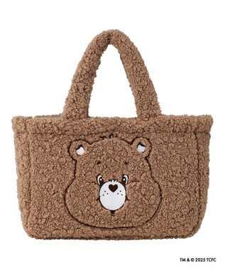 MOONBAT Care Bears(ケアベア) ボアバッグ B4サイズ 手洗い可能 ファイファー モカブラウン