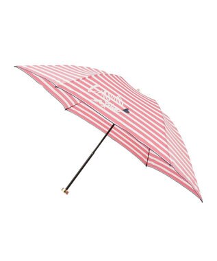 MOONBAT LANVIN en Bleu 折りたたみ傘 ボーダー レッド